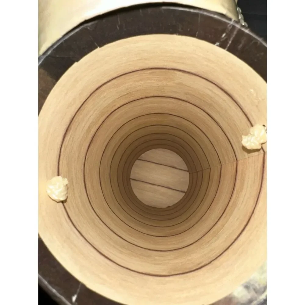 F. de Villeneuve vintage 1967 Caves Fauchon Chablis wine gift storage tube